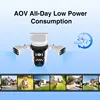 8K 15MP 4G 태양열 카메라 무선 3 렌즈 3 스크린 CCTV 보안 보호 PIR 태양열 캠 외부 IP 카메라 야외 2