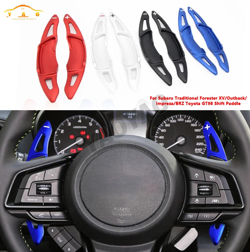 

Aluminum Steering WheelPaddle Shifter For Subaru XV Crosstrek Forester BRZ Outback Legacy Impreza Toyota GT86 Extension