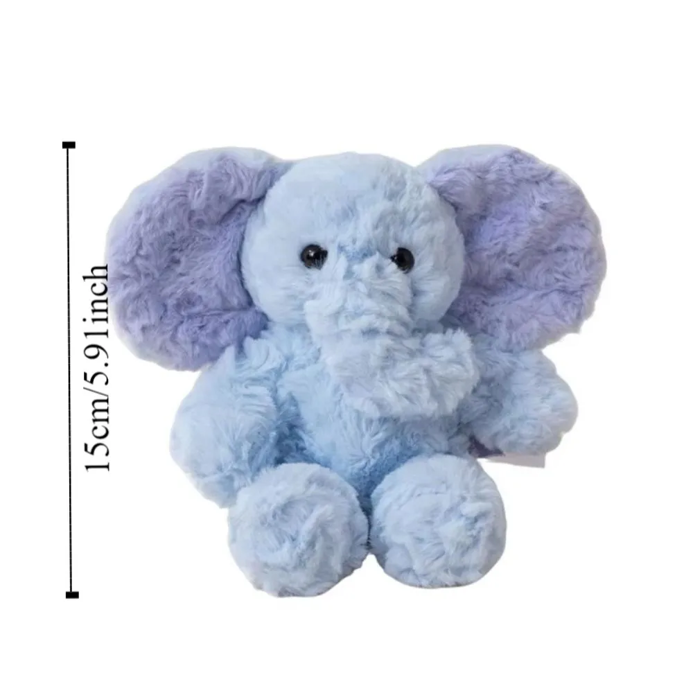 Divano Animali di peluche decorativi Mini elefante Cuscino di tiro in cotone PP Elefante di peluche che dorme 15 cm Elefante Regalo per bambini