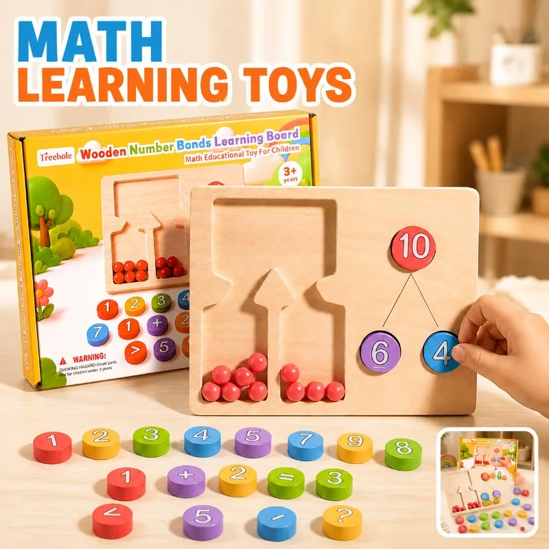 Kindergarten Math Addition‑Subtraction Manipulative Tool Number‑Splitting Learning Gadget for Grade‑One Kids Brain‑Boosting