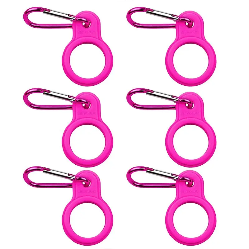 6pcs Water Bottle for Carrier Bottle Holder Clip Hook with Carabiner for Camping