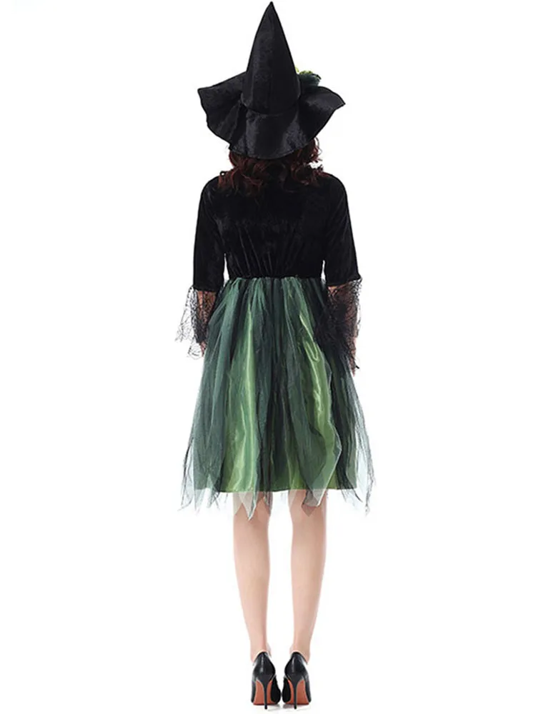 

een Elf Witch Costume Skirt for loween Par Role Play Transformation Women's Faion Polyester Material Traditional Chi...
