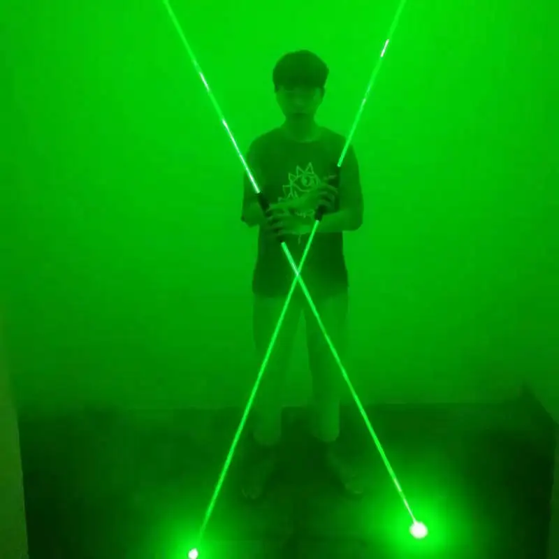 Handheld Double Head Laser Lamp, Dance Table Lamp, Laser Spotlight, Performance Laser Sword Rod, Luminous Prop, Thick Beam, Part