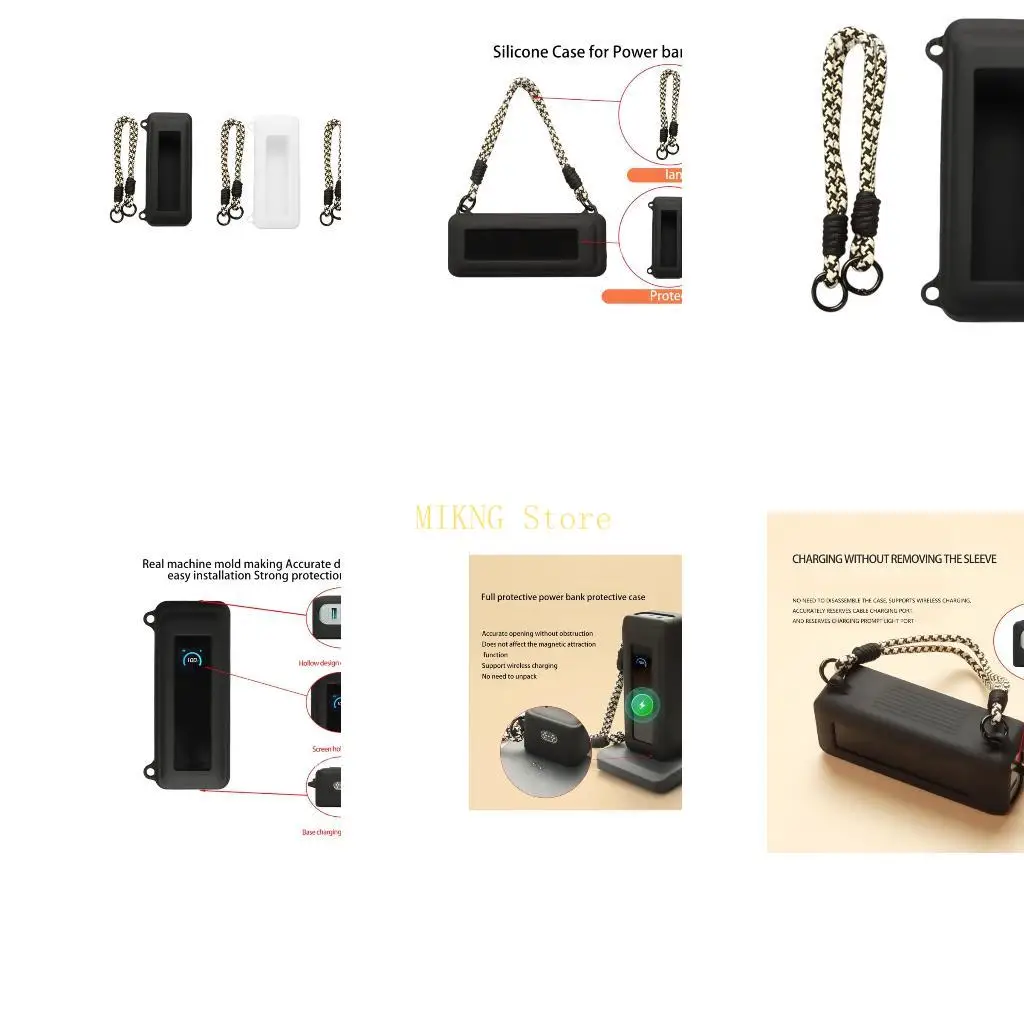 Easy Access Silicone Case with Strap for 26K 300W Mobile Power Protective Design Portable Travel Daily Use Best Sale