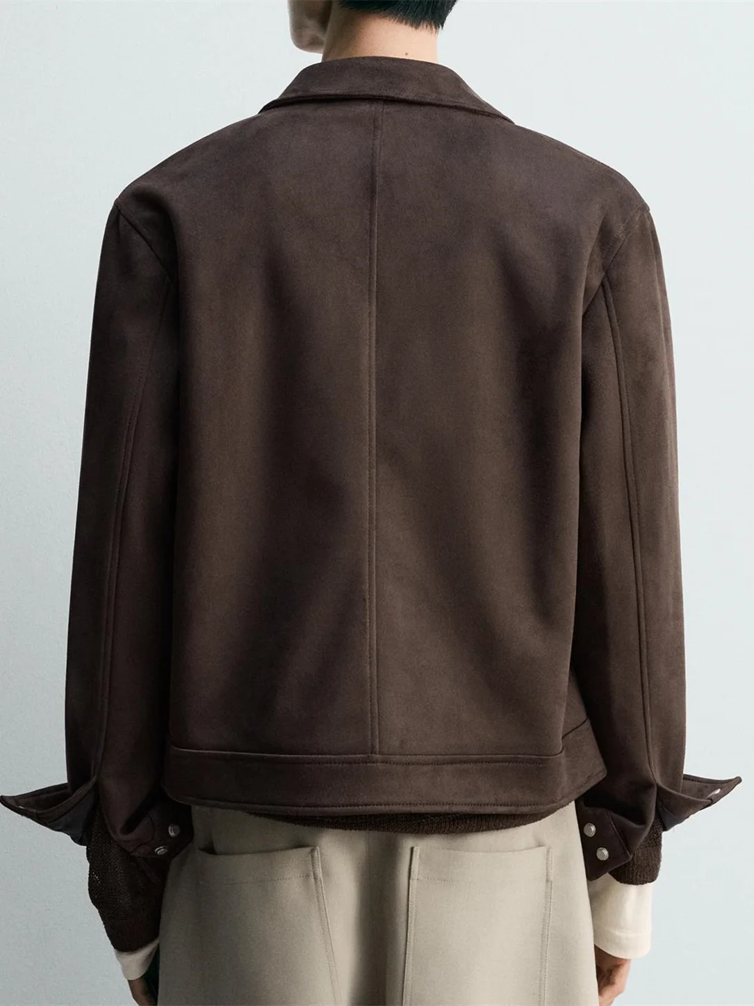 

Модная бархатная текстура, приталенная прямая куртка, мужская осенняя Новое поступление, верхняя одежда Sli Haome, городское пальто