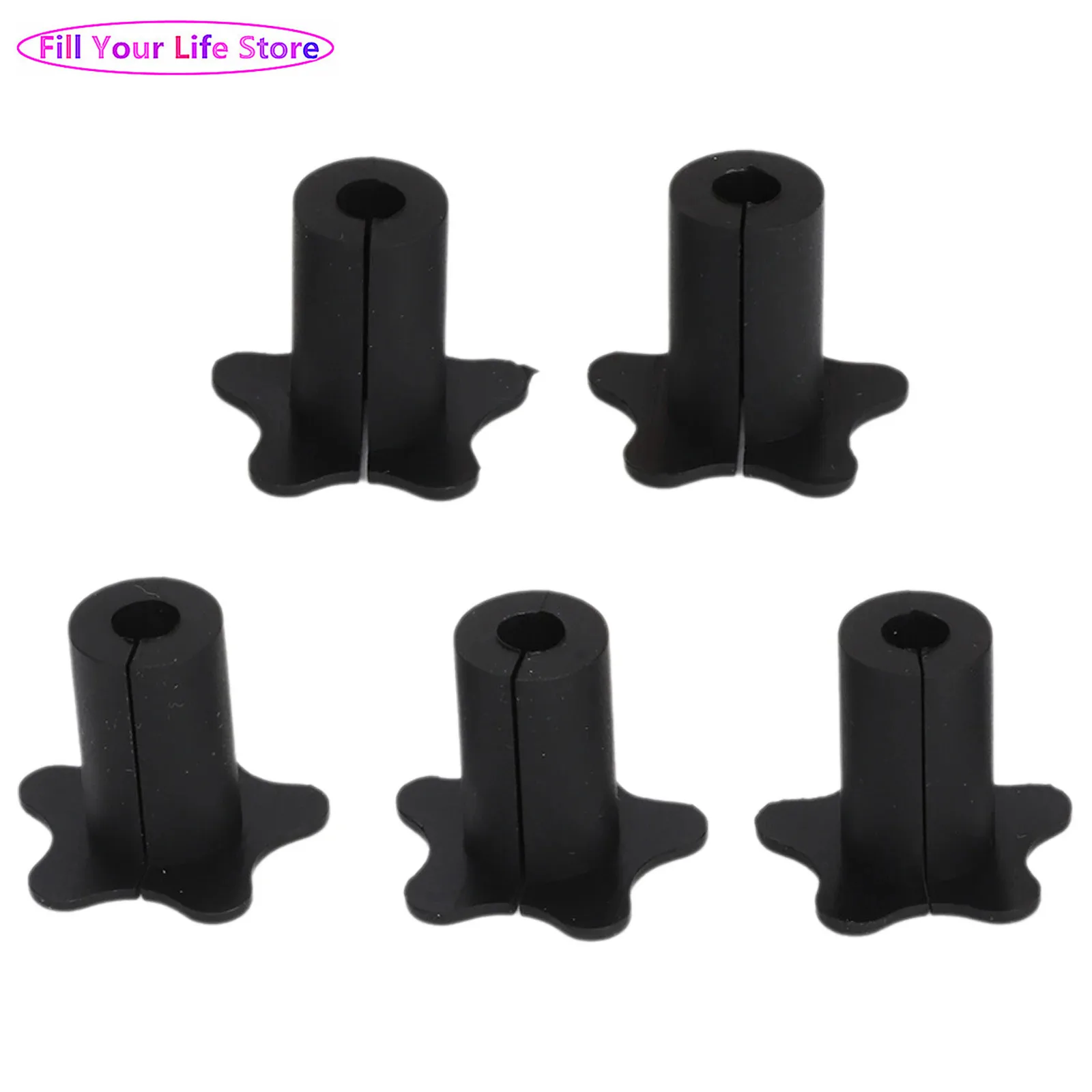 

5Pcs Silicone Waterproof Wall Grommets Kit Bushing Dishy Cable Protectors Routing Tool Kit for Organizing Protecting Cord