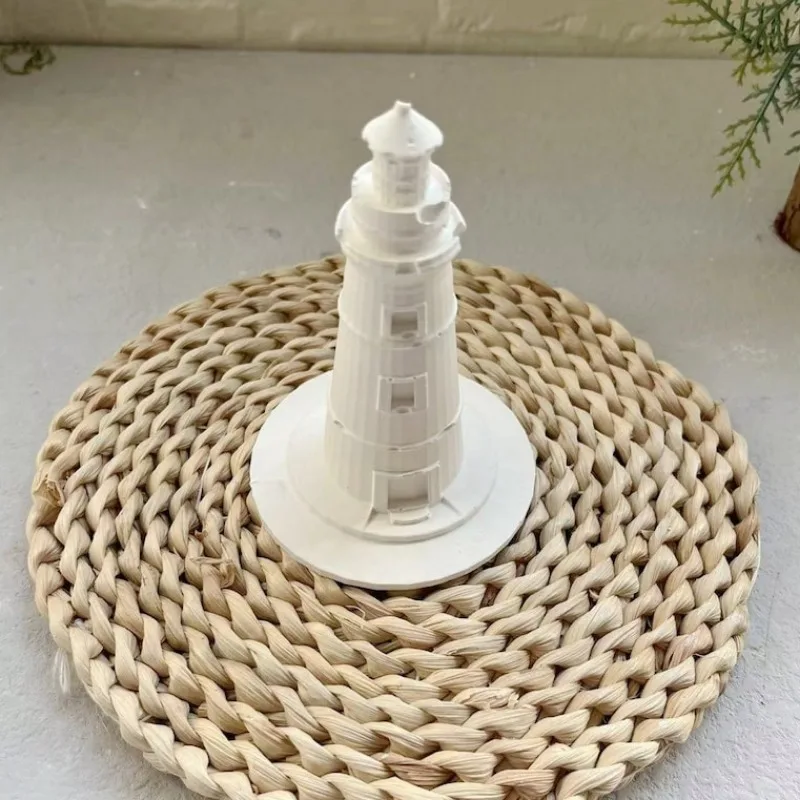 3D Lighthouse Silicone Mold Handmade Ocean Lighthouse Aromatherapy Candle Plaster Making Mould Crafts Ornaments Decoration Tool