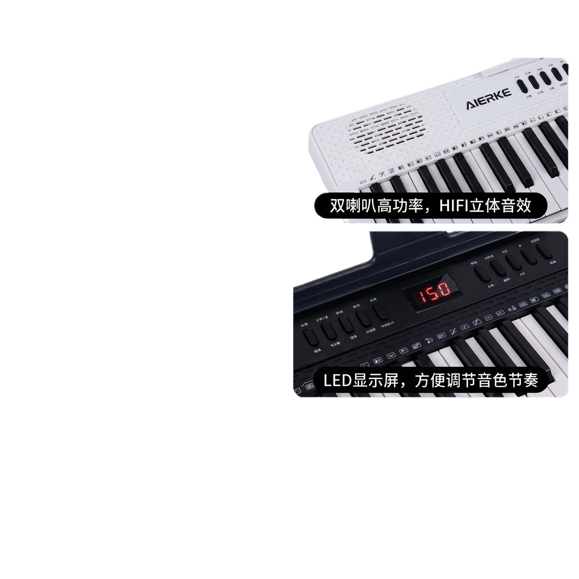 61-key Electronic Organ Portable Home Piano MIDI Intelligent Teaching 32 Polyphonic Adult Beginner Instrument