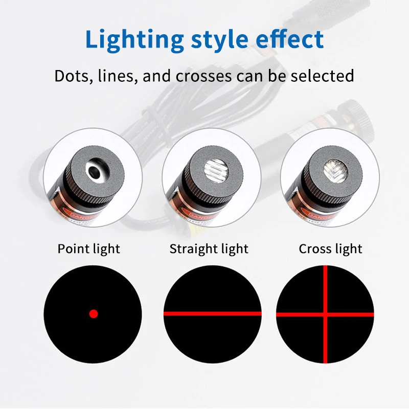 Lampada da lavoro a infrarossi con linea laser rossa USB/funtazione di taglio incrociato, accessorio per macchina da cucire, base magnetica DC5V