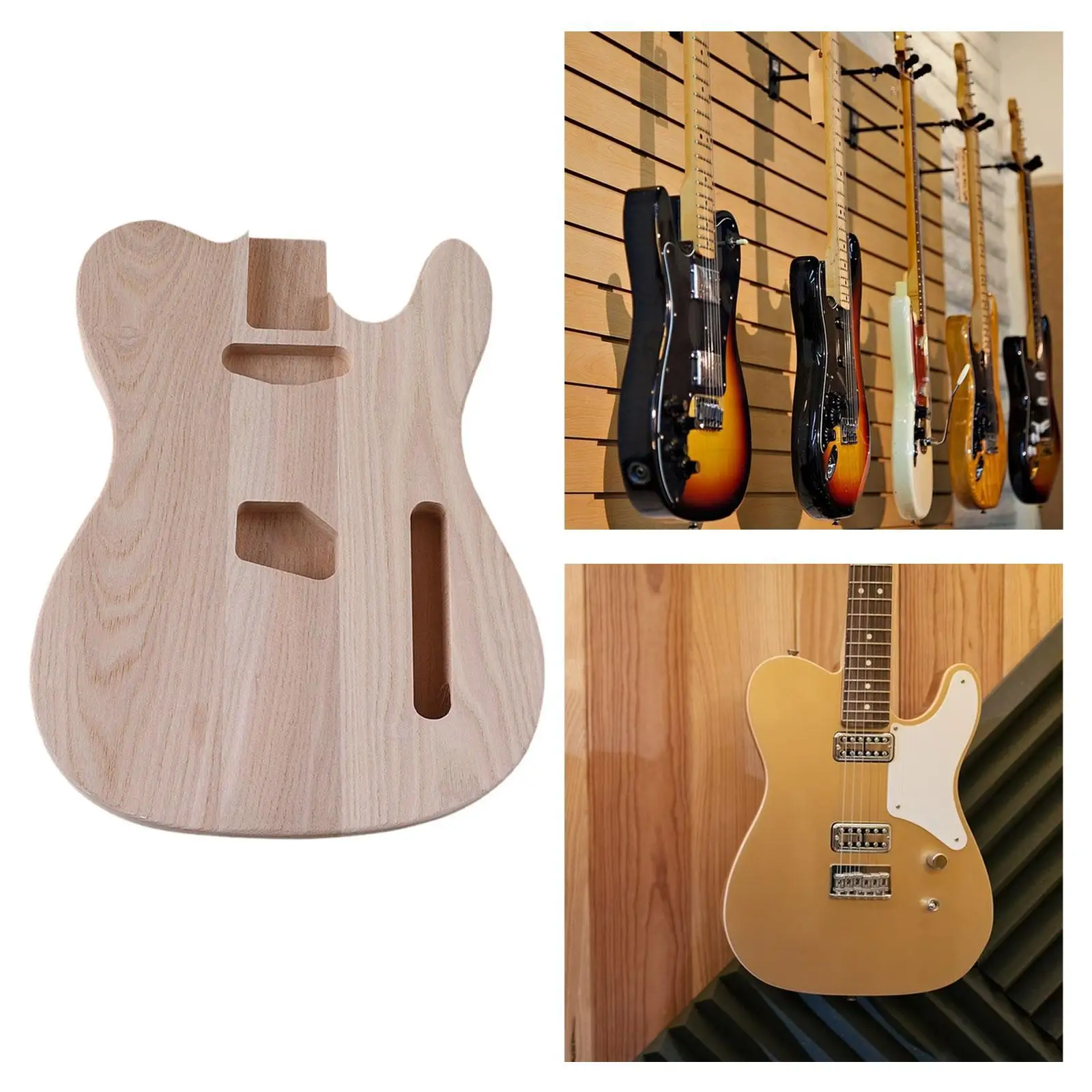 

Unfinished Electric Guitar Body, DIY Guitar Part Guitar Barrel