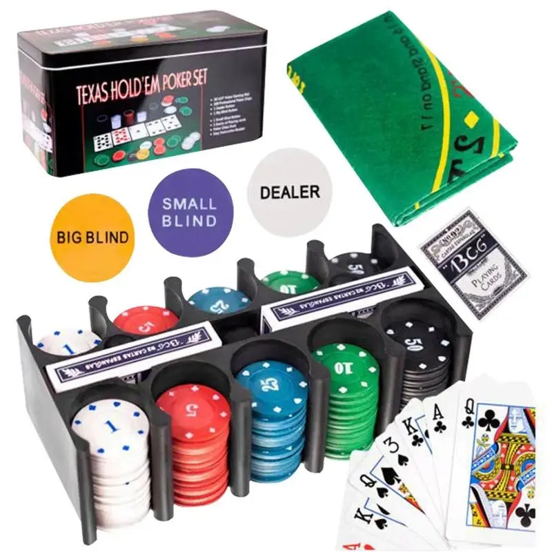 universal-poker-chips-texas-hold-'em-200-chip-set-iron-box-chips-board-games-travel-poker-set-with-tin-box-of-playing-cards