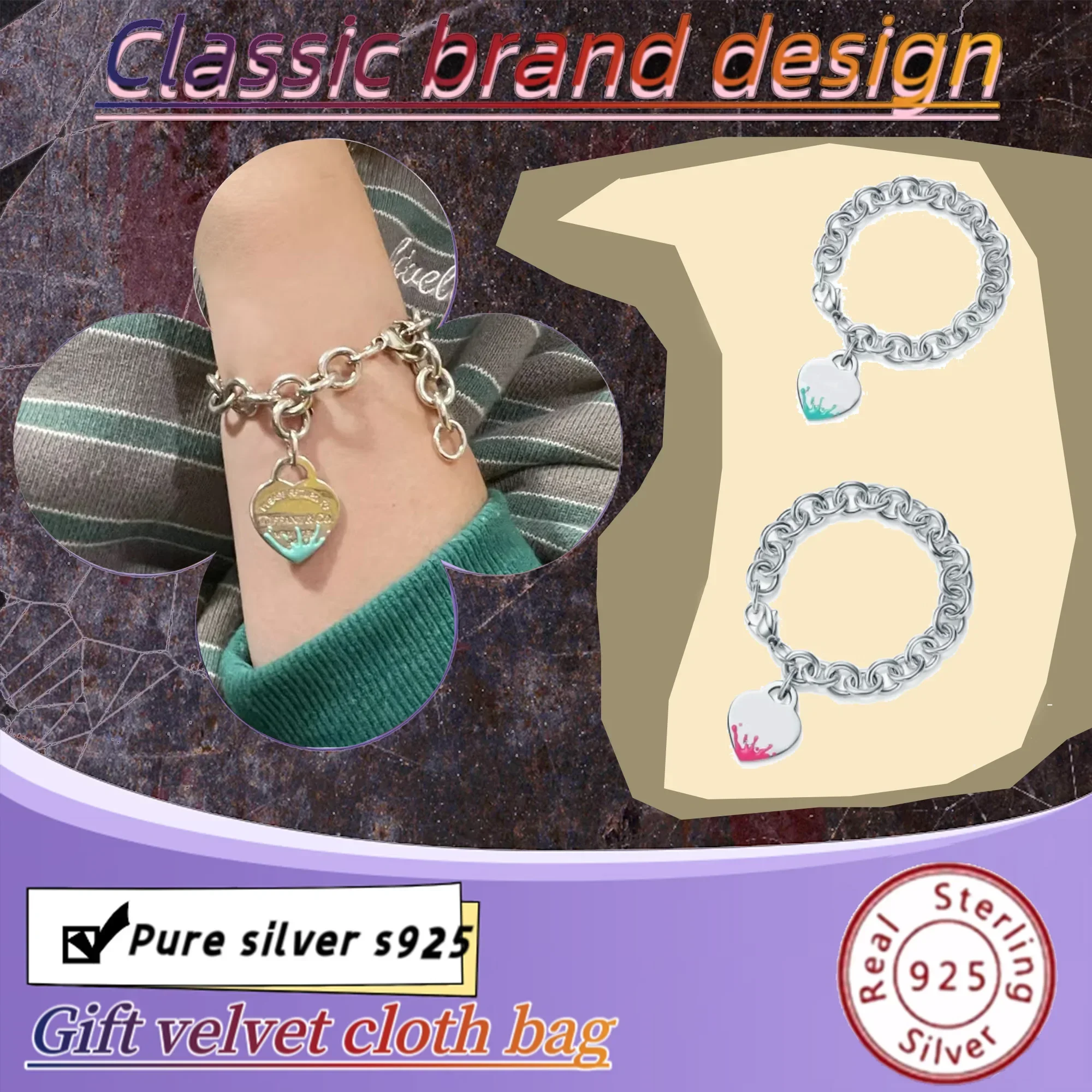 Trendsetting 2025 S925 Silver TIF Bracelet, Chic & Elegant, Enhance Your Appeal, Affordable Cost