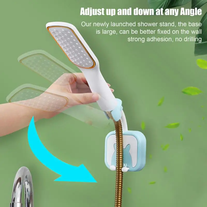 Shower Sprayer Holder Shower Hanger With Cartoon Design 360 Degree Adjustable Handheld Shower Head Holder Shower Bracket Base