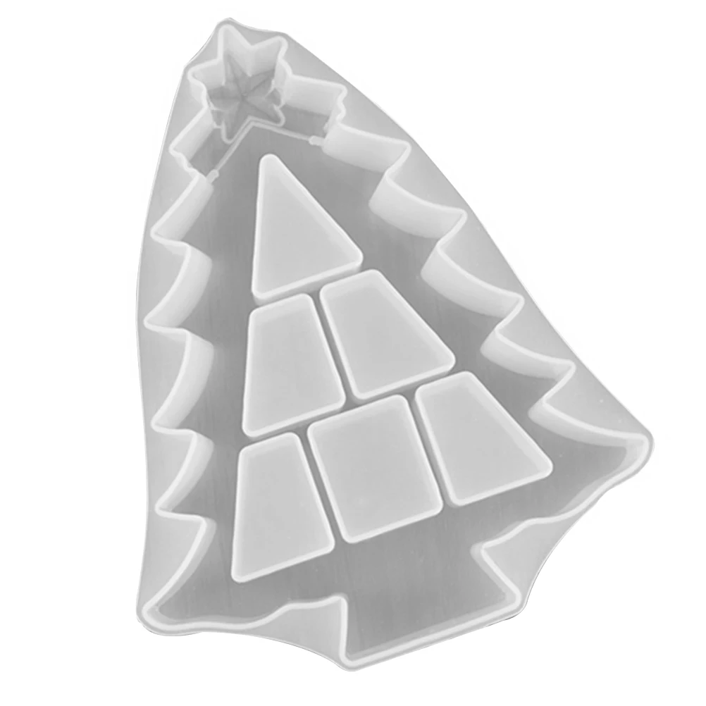 

Diy Silicone Mold Xmas Tree Shape Creative Crystal Epoxy Mold Storage Box Mould Handmade Craft Resin Die Easy Clean Flexible