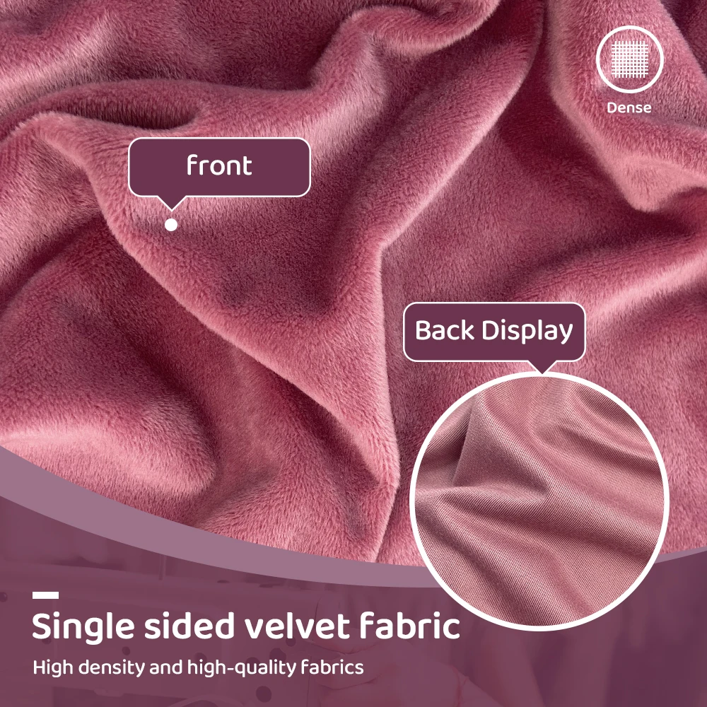 150x100cm Soft 1.5mm Mink Plush Fabric Polyester Short Plush Fabric Non Elastic DIY Cotton doll filling Toy Pillow Sewing Materi
