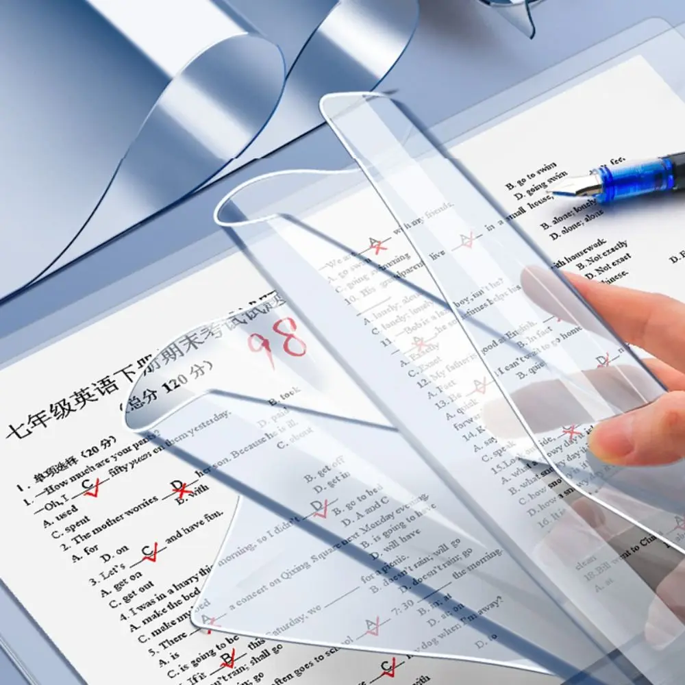 Soft PP Office Desk Mat A2/A3/A4/A5/16K Transparent Writing Backing Board Waterproof Writing Pad School Office