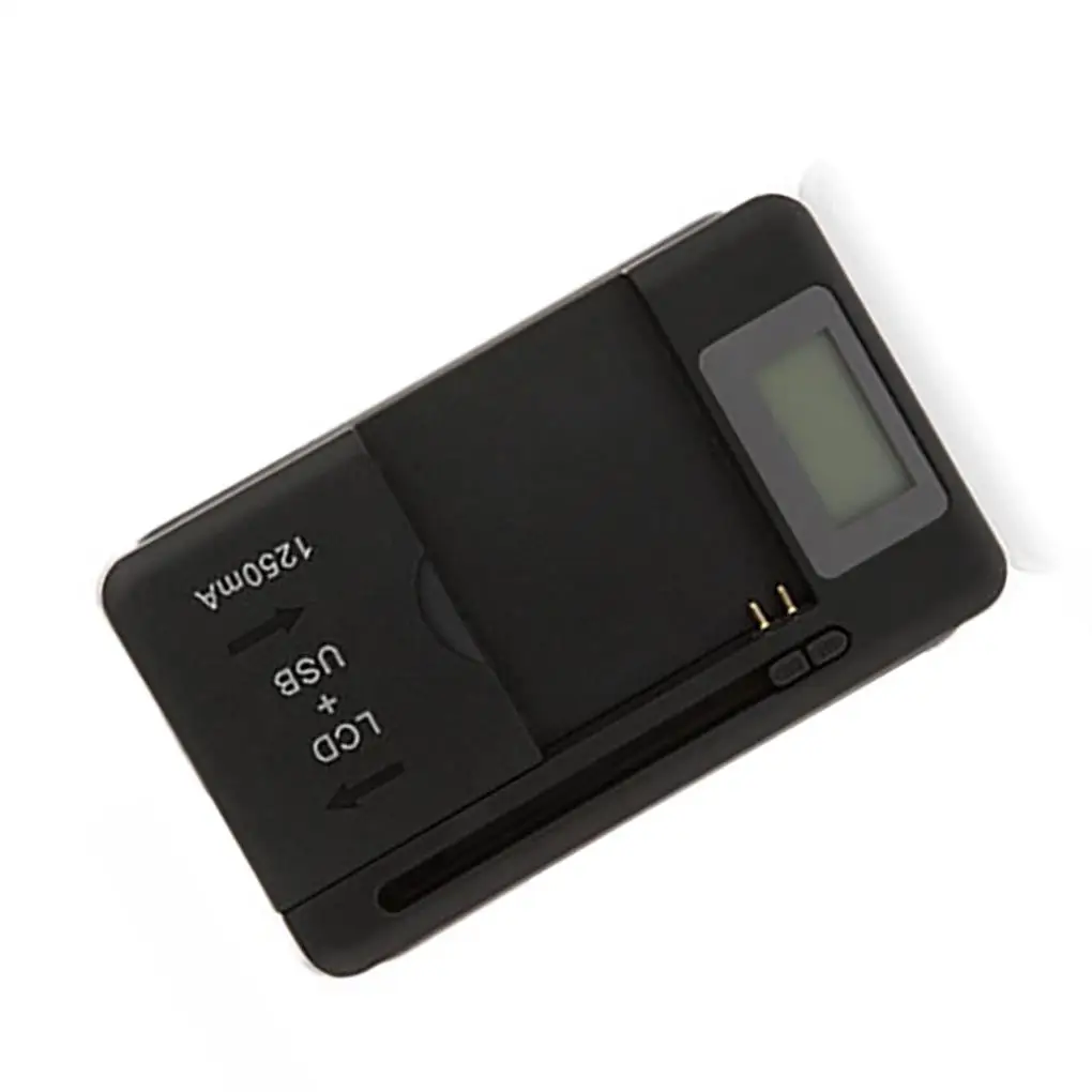 شاحن بطارية متنقل عالمي بمنفذ USB للهواتف المحمولة شحن سريع شواحن آمنة LCD مخرج مزدوج محول هاتف منزلي