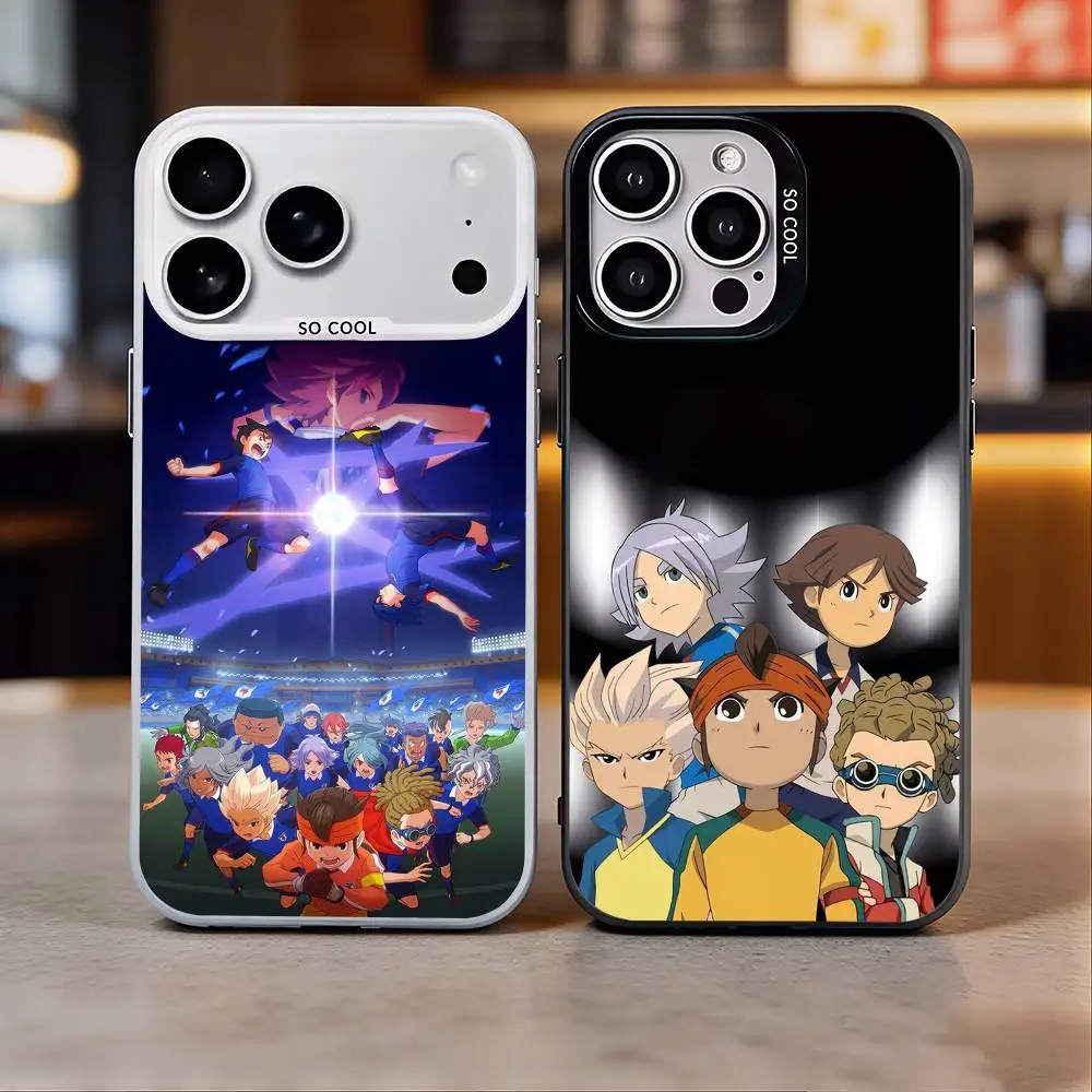 

Football I-InazumaS E-Eleven 11 Phone Case For iPhone 17, 16,15,14,13,12,11 Plus,Pro Max, Colorful Silver Funda Cover