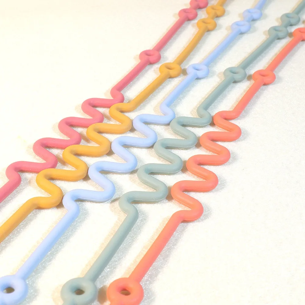 New Silicone Baby Pacifier Chain Pacifier Stroller Accessory Anti-lost Chain Anti Fall Rope Dummy Nipples Holder Clips