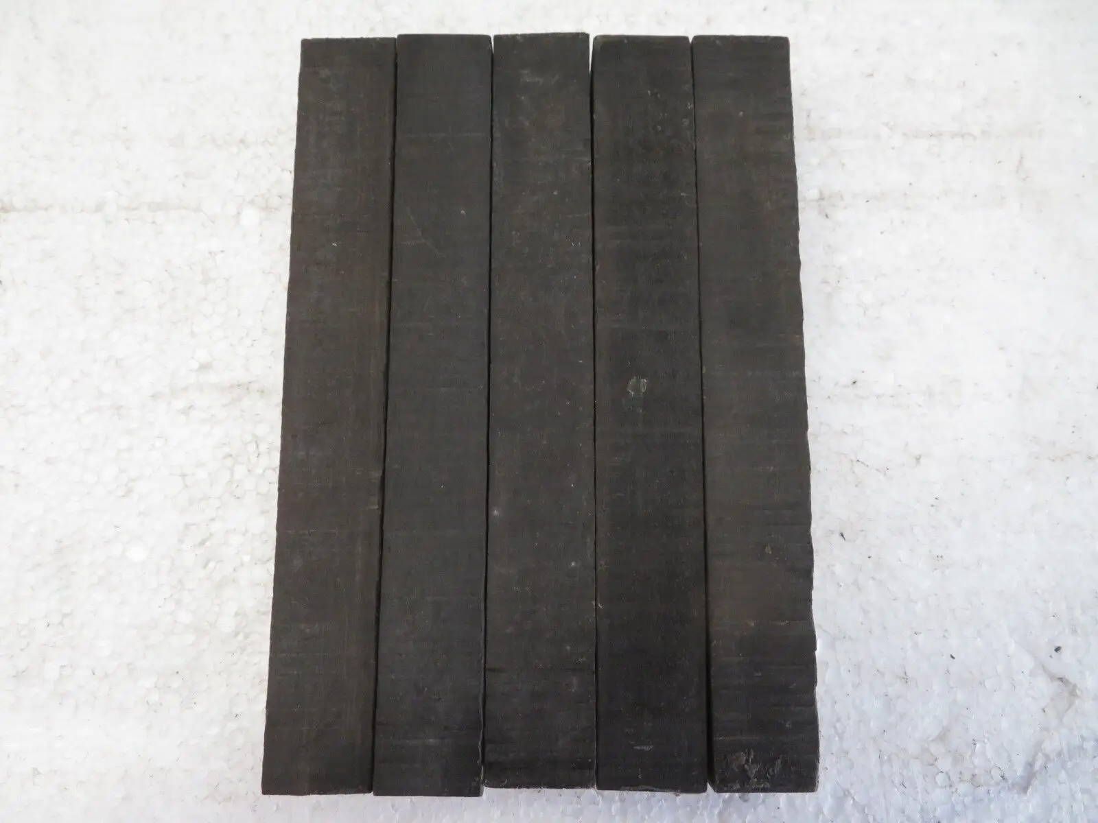 5 Pack, BLACK EBONY PEN BLANKS WOOD TURNING SQUARE 3/4