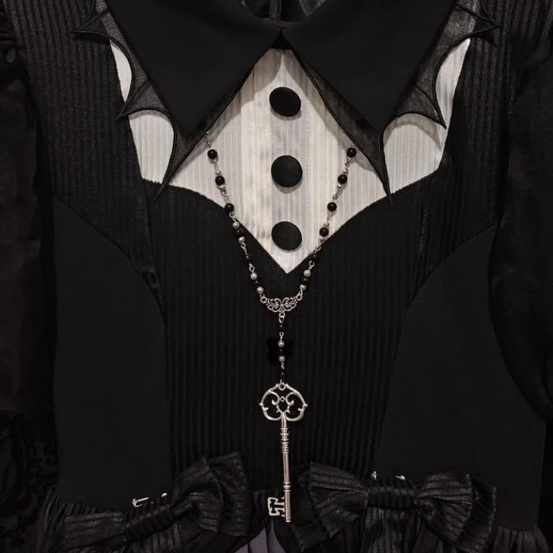 

Индивидуально - винтажный готический длинный свитер с цепочкой на заказ, готическое ожерелье с фабрики