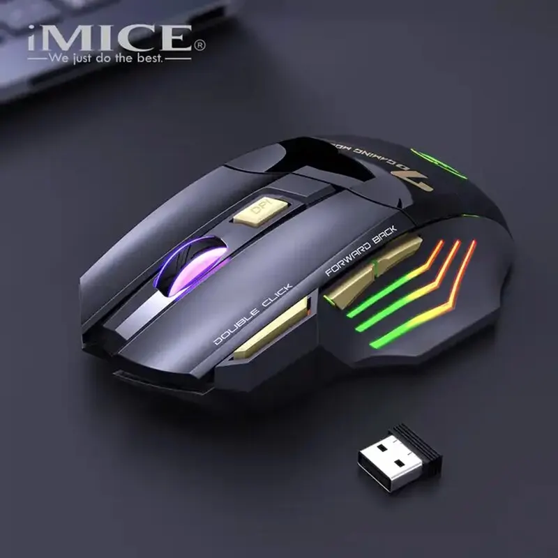 X7 Wired Mechanical Gaming Mouse with Four DPI Function Cool Rgb 7D Internet Cafe Mouse Combo Set PC Keyboard for Gamer