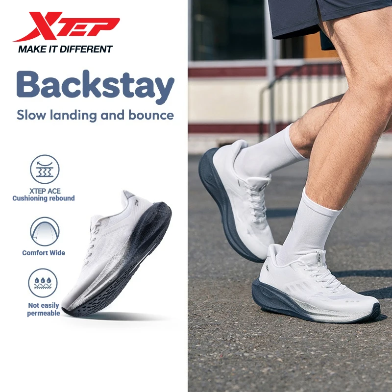

Женская износостойкая дышащая обувь Xtep Backstay с антибактериальной подушкой и эффектом отскока, удобная летняя обувь 874118110059
