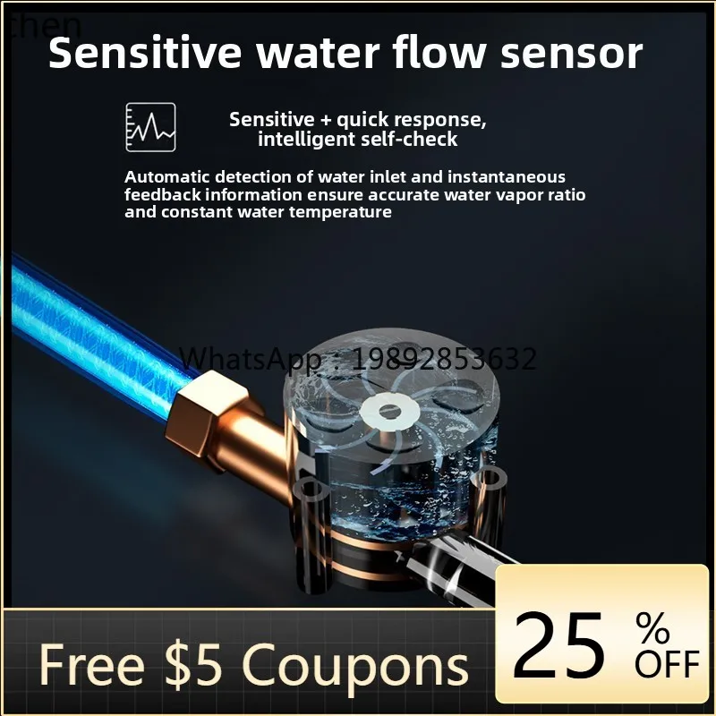 Calentador de agua a gas, calentador de agua de carbón de gas licuado de temperatura constante de gas natural para el hogar