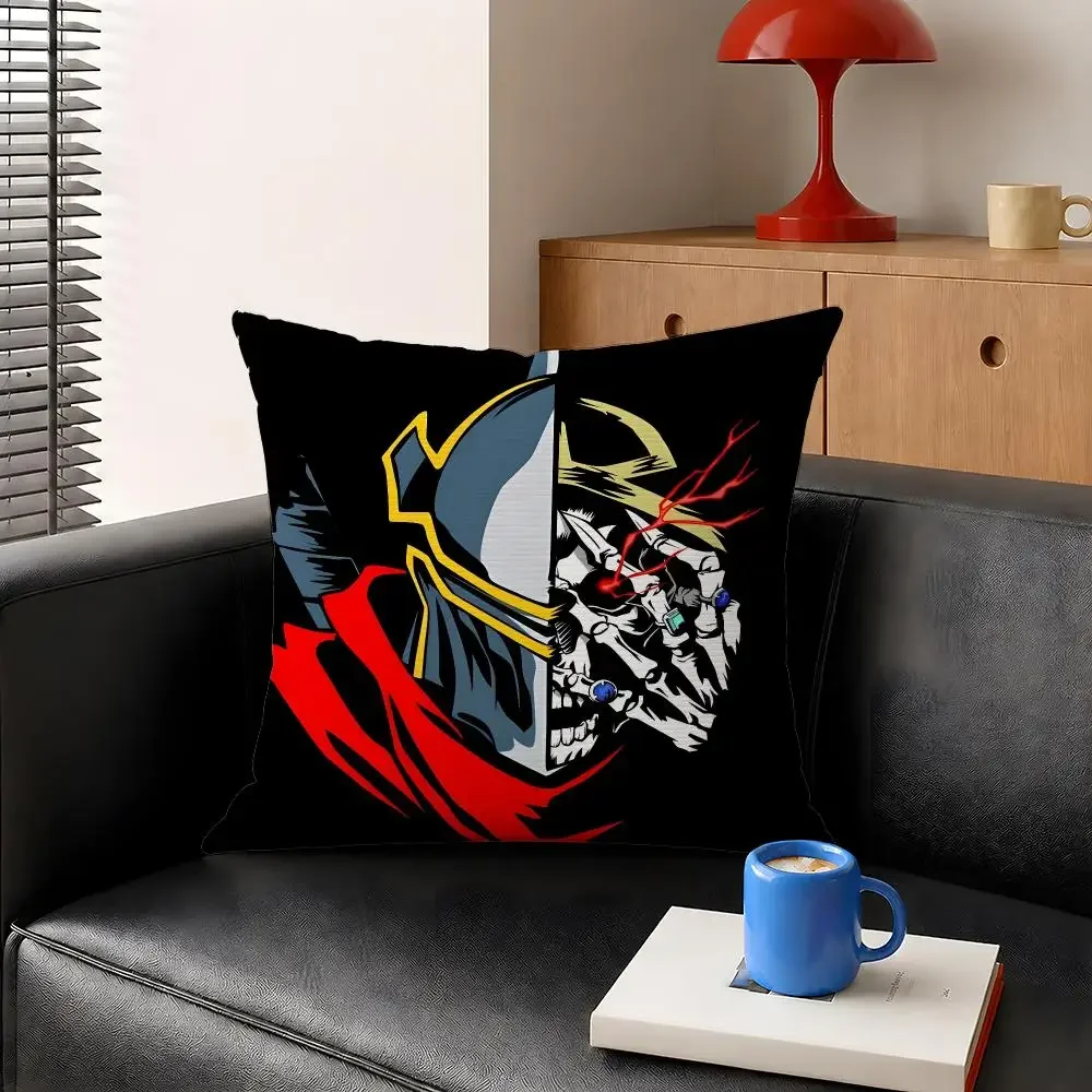Anime Overlord Ainz Ooal Gown Albedo Cushion Cover Decorative Pillowcase Soft Short Plush Cozy Durable Sofa Home Decor Items