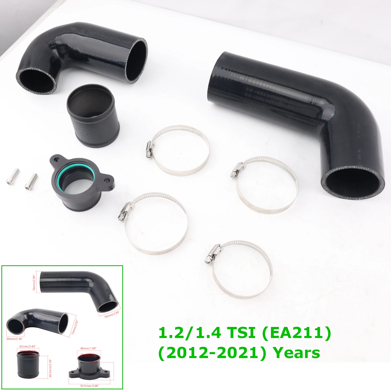 For Audi A3 8V Turbo Intake Pipe For VW Golf MK7 Passat 3G Touran MK2 Jetta 1.2/1.4 TSI TFSI EA211 2012-2021