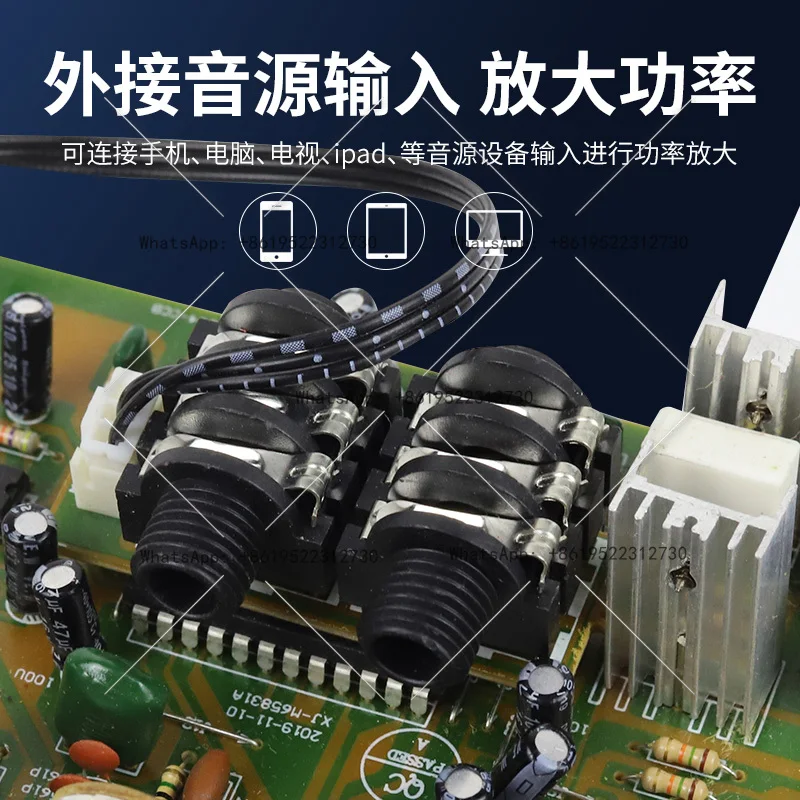 AC Dual 12VM65831 Microphone Board with 4558D Pre-Amplifier Beyond PT2399 Karaoke Board Mixer Board view 2
