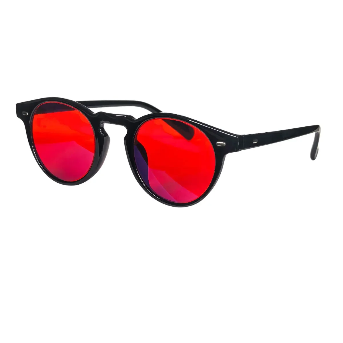 red lenses glasses men orange lens glasses women computer glasses blue light filter better sleep rest glasses  custom recipe - Image 3