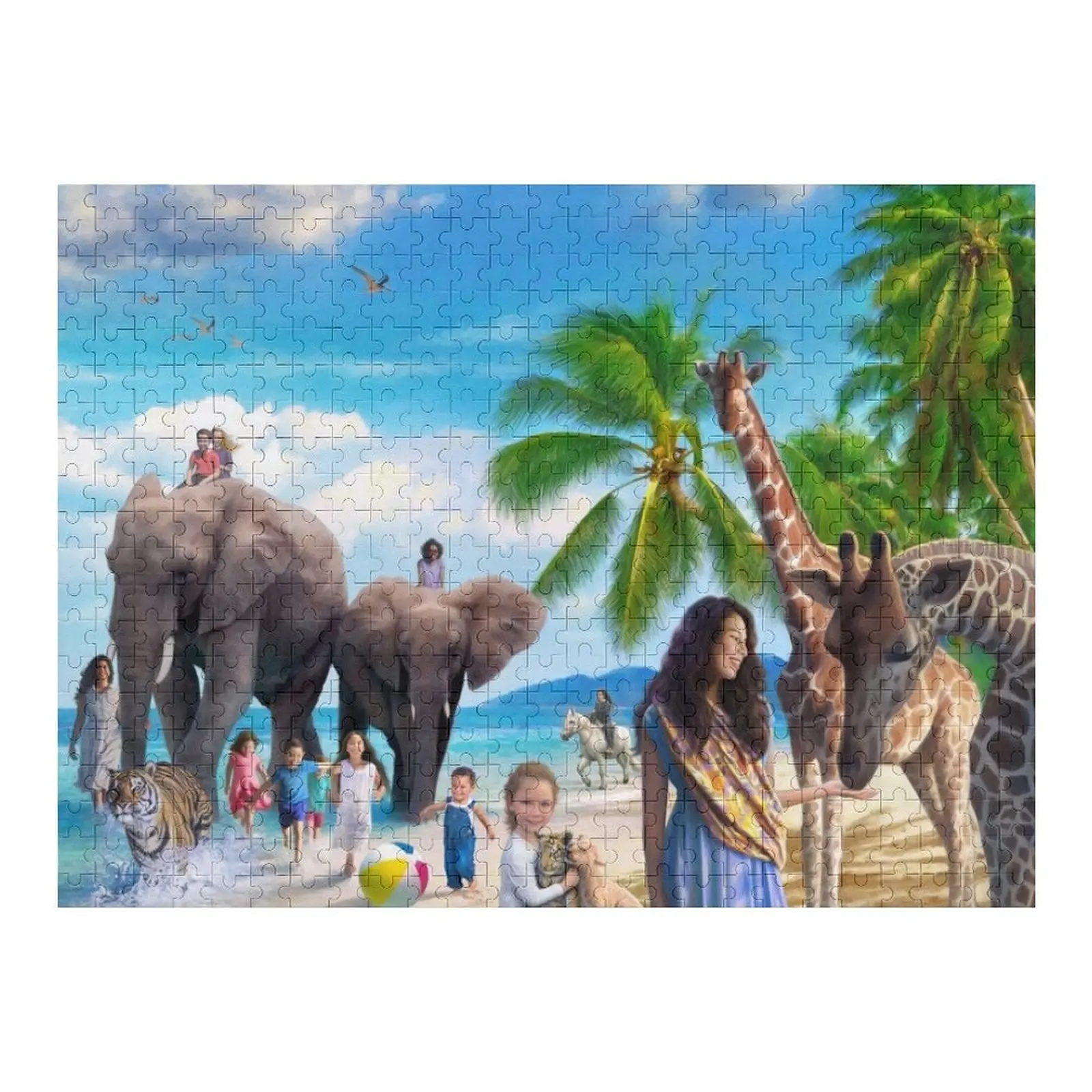

Пазл Beach Paradise с персонализированными фотографиями на заказ для детей Woodens для взрослых Персонализированный пазл с детскими предметами
