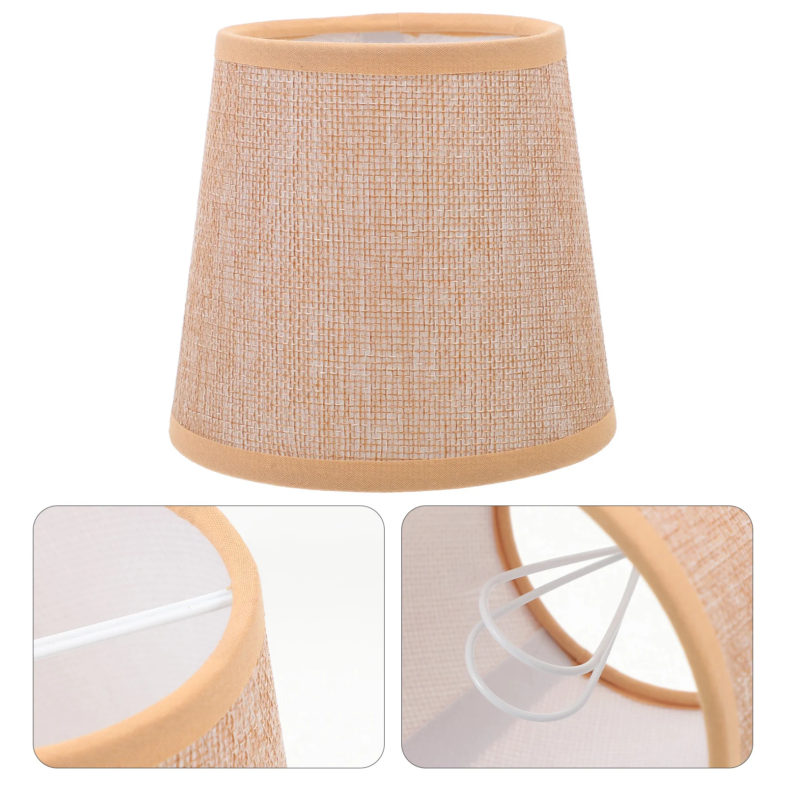 

2pcs Fabric Lamp Shade 14Cm Cloth Diffuser For Desk Table Floor Lamp Replacement Decorative Lampshades Household