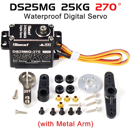 9imod RC Servo 35 kg 45 kg 25 kg 51 kg Metall Wasserdicht Bürstenlosen Servomotor Für Servo RC 1/10 1/8 Traxxas TRX4 Axial SCX10 RC Auto