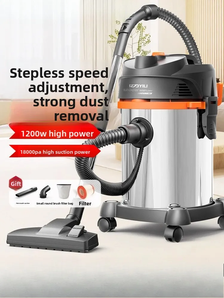 Vacuum cleaner with high suction power for commercial vehicles, speed regulating industrial water suction vacuum cleaner home