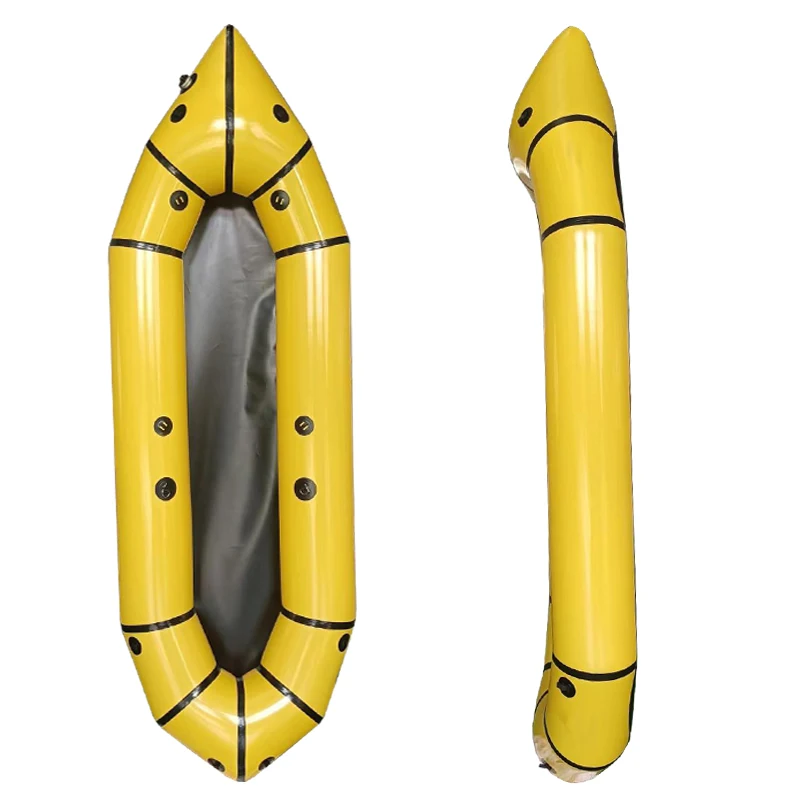 Hot Sell Classic 2 Person Calm Water Fishing Hunting Racing Inflatable Tpu Pakcraft Pack Raft