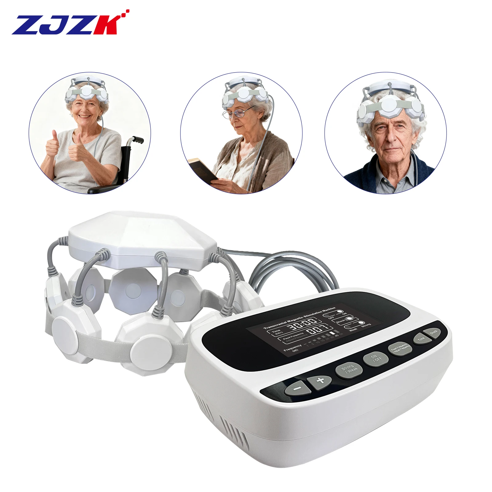ZJZK Professional Transcranial Magnetic Stimulation TMS Machine Brain Stimulation Device for Severe Insomnia and Anxiety Relief