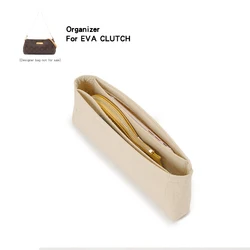 Fit For Eva Clutch Women Small Bag Organizer Cosmetic Insert With Phone Pockets Toiletry Pouch Felt Liner Inner Bag Shaper