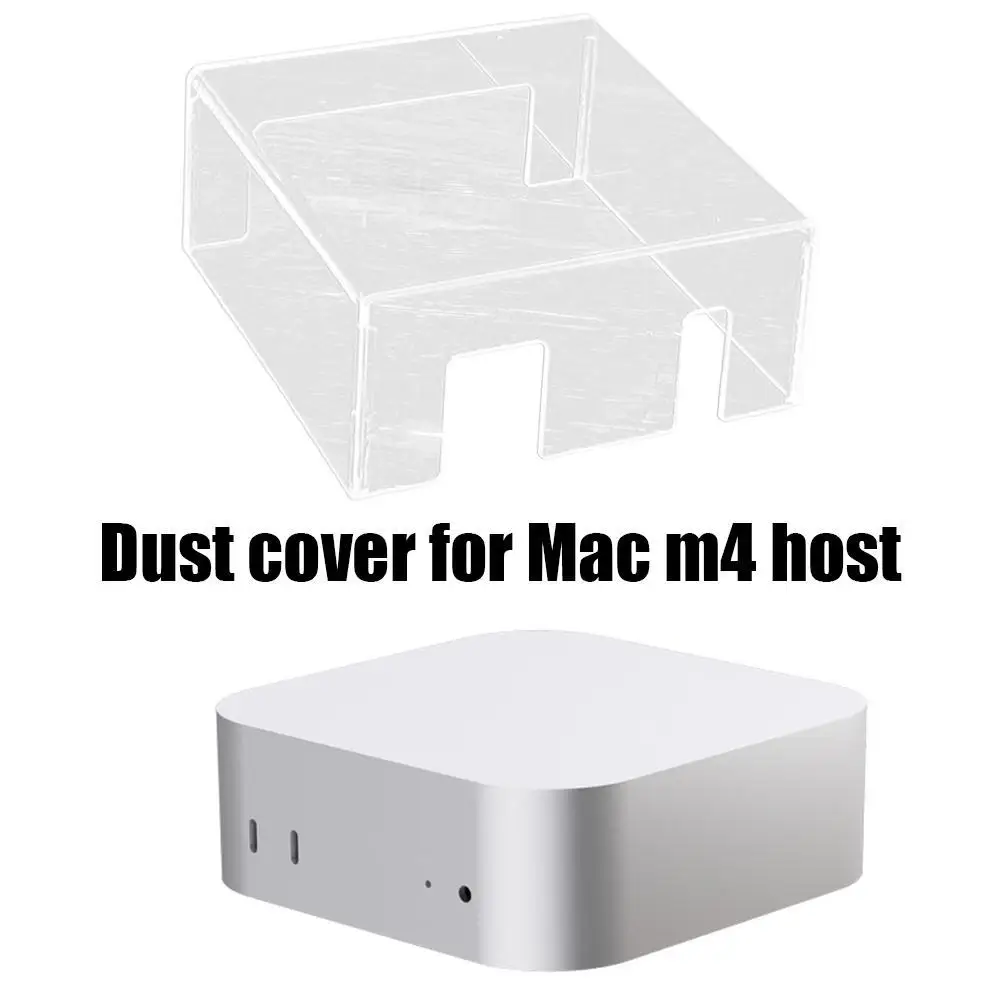 Per il 2024 Apple Mac Mini M4 Host Copertura antipolvere Host Guscio protettivo Trasparente Desktop Host Cover Stand Accessori