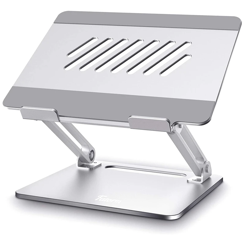 

Laptop Stand, Height-Adjustable Computer Laptop Riser Stand with Heat-Vent, Ergonomic Aluminum Laptop Holder