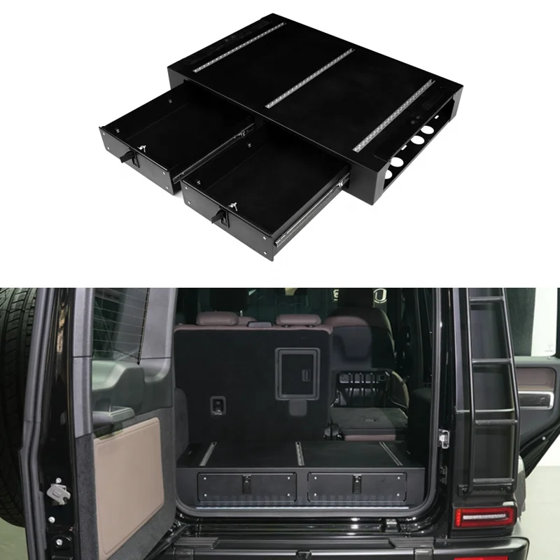 

2025+ W465 Trunk Metal Storage Box Stainless Steel Material Easy for W465 G500 G63 G580 Auto Parts Car Accessoriescustom