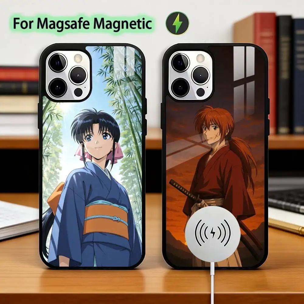 

R-Rurouni Kenshin Phone Case For iPhone17,16,15,14,13,12,11 Plus,Pro Magnetic For Magsafe Wireless Charging