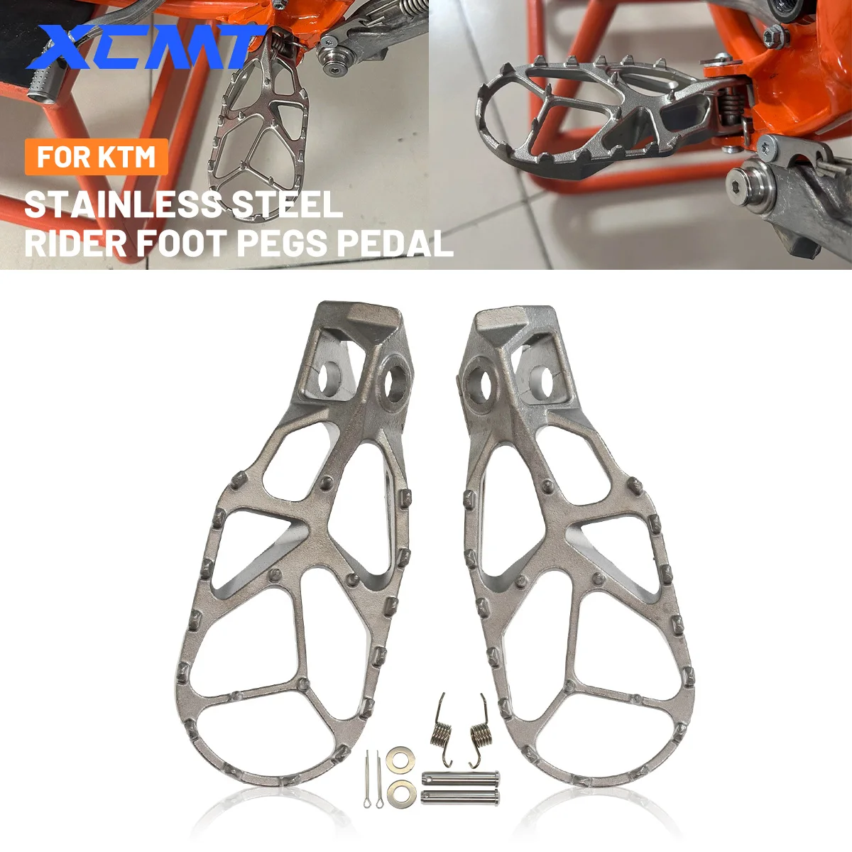 

For KTM XC XCF XCFW SX SXF XCW EXC EXC-F 125 150 250 300 450 XWF 350 500 2024 Accessories Footpegs Footrest Foot Pegs Pedal Rest