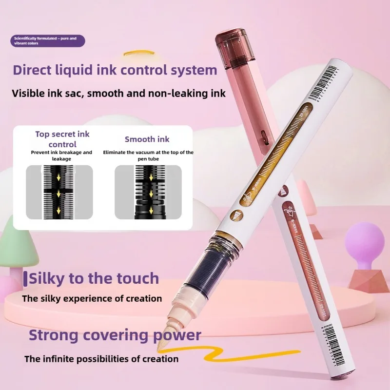 120/10 ألوان مباشرة السائل الاكريليك أقلام الطلاء فرشاة ماركر للرسم على الصخور حجر الزجاج لتقوم بها بنفسك لوازم الفن القرطاسية PK LANGUO