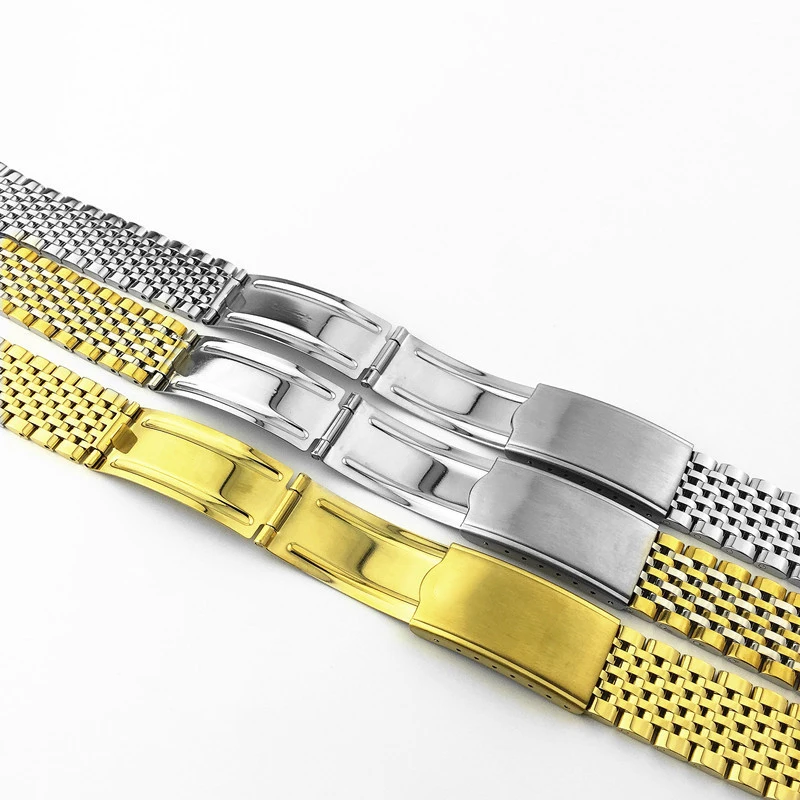 watchbands For Fit Omega New 18mm 19mm 20mm Bead of Rice Solid Stainless Steel Watch Strap Bracelet