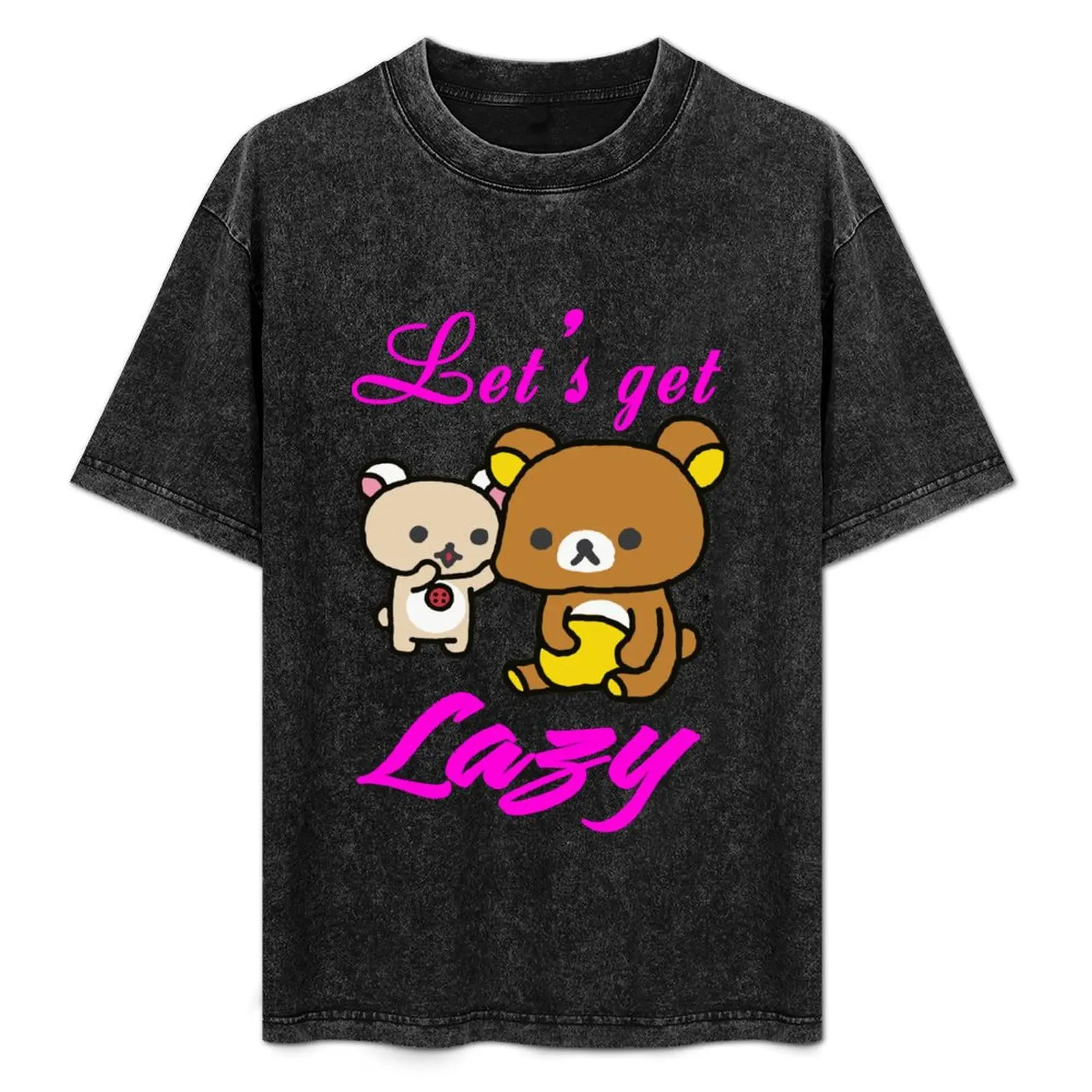 

Rilakkuma Lets Get Lazy T-Shirt Modern Print Casual T-Shirt