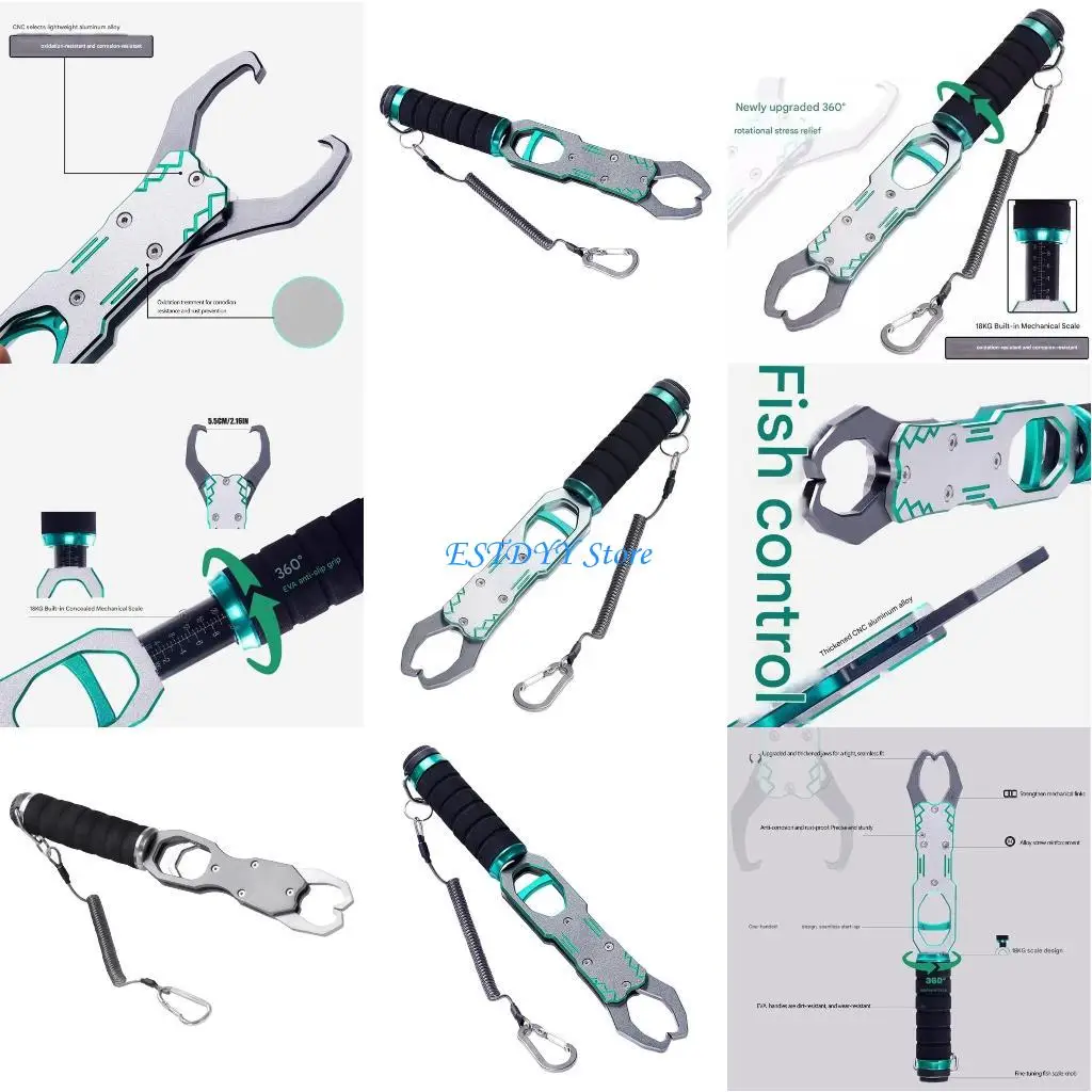 

G6DE High Quality Aluminum Alloy Gripper Feature Built in Scale for Efficient Fish Removal and Weighing During Fishing