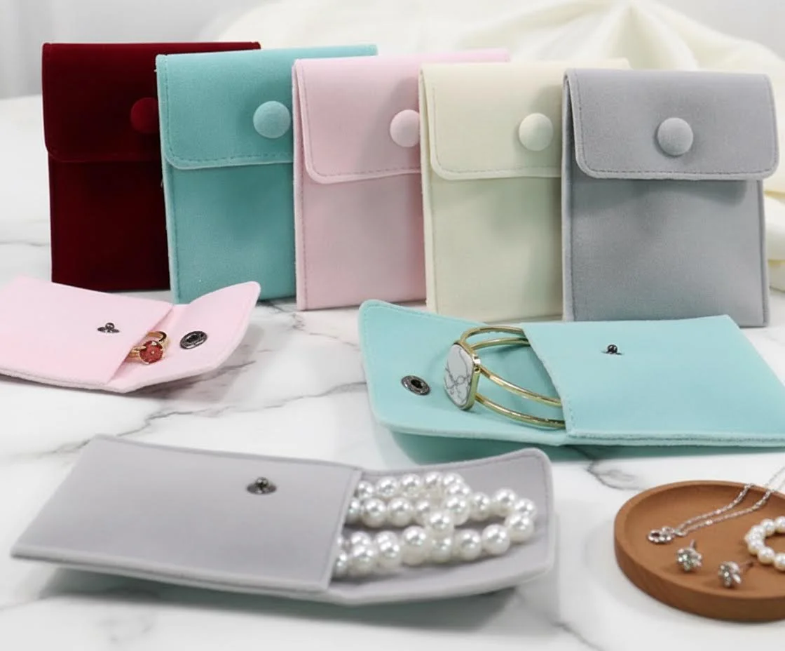 

1 шт. Мешочек для ювелирных изделий, мягкий бархатный подарочный пакет для браслетов, ожерелий, серег, колец, с возможностью нанесения логотипа на заказ