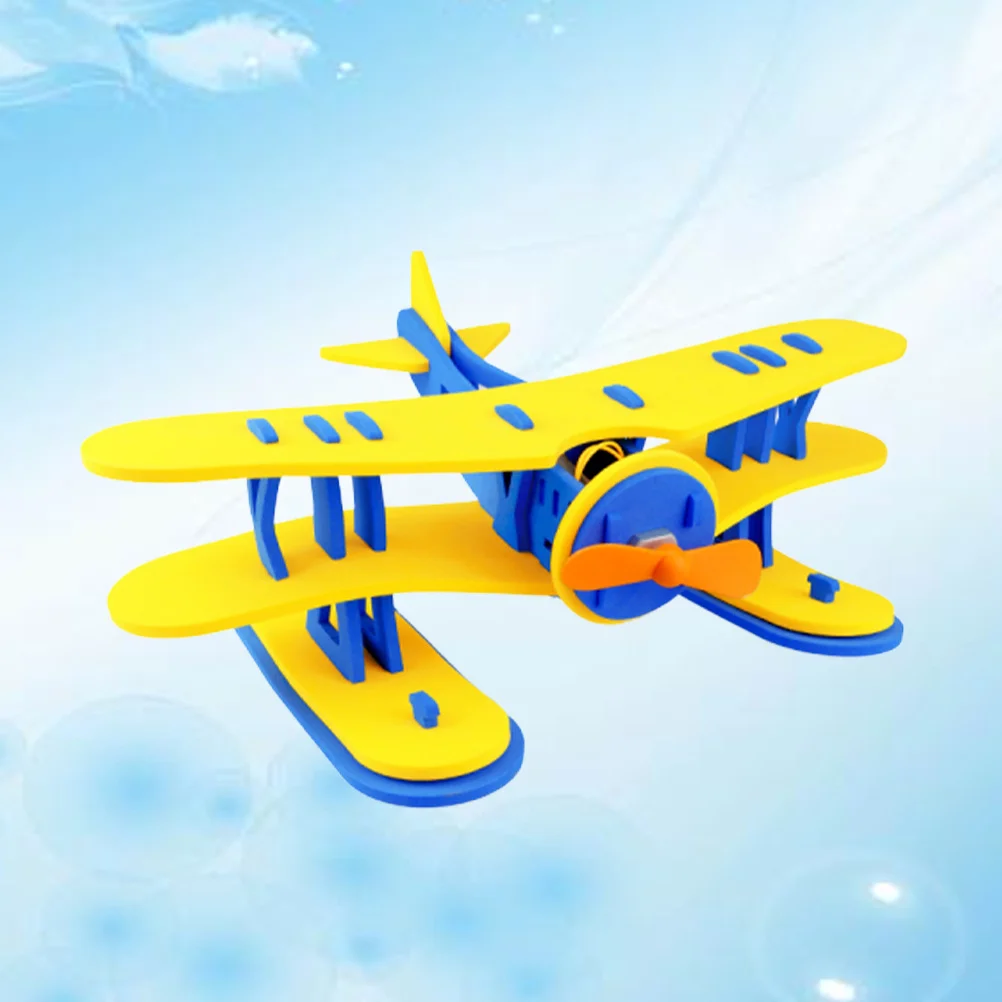 1Pcs Eva DIY Water Plane Assembly Set for Kids Educational Stem Activity Outdoor Beach Pool Summer Play Learning Game